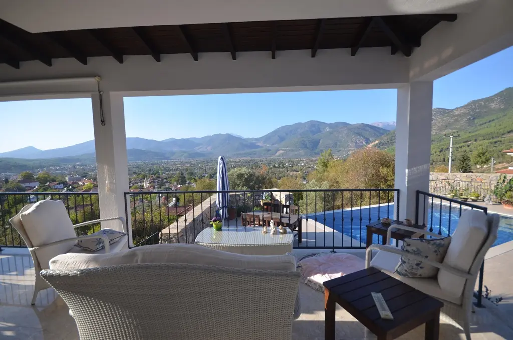 Shaded terrace